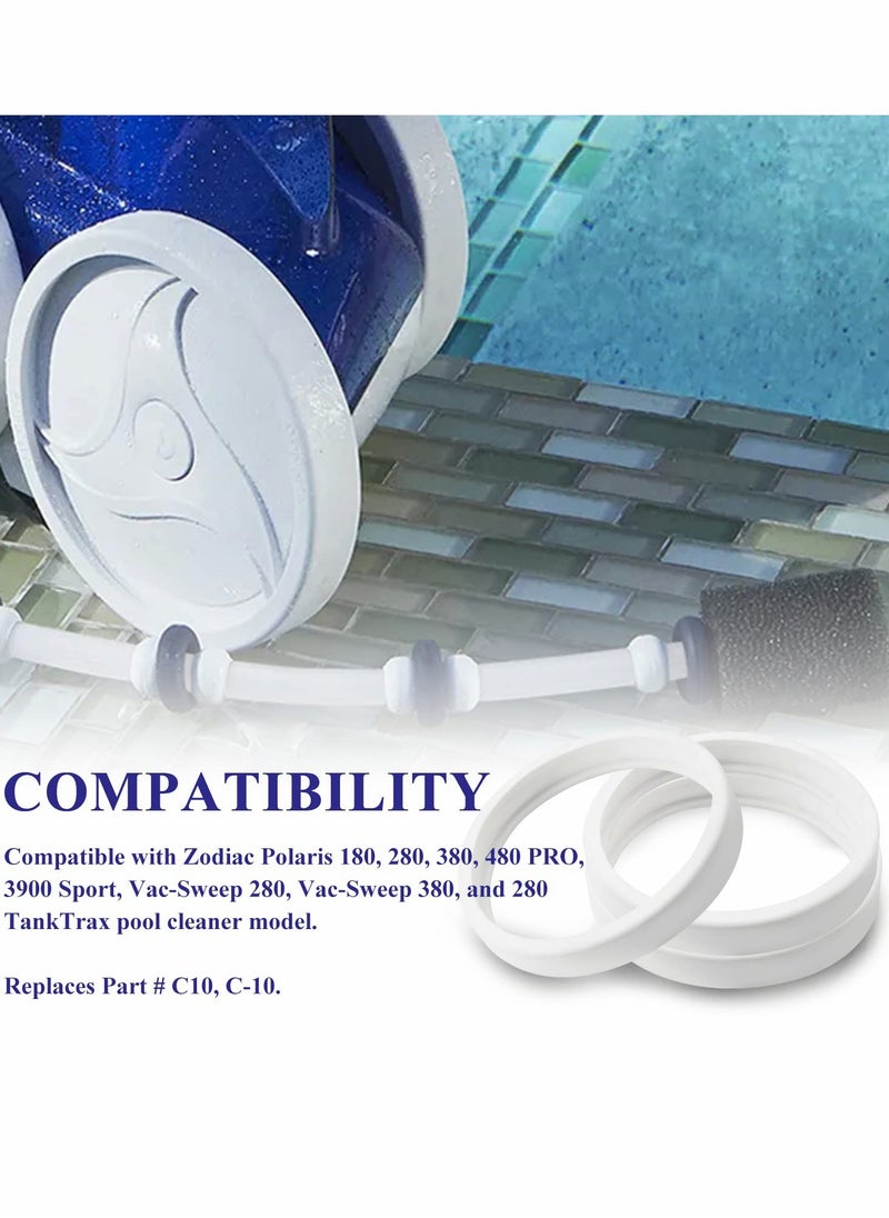 Generic - Universal Tire Replacement Parts for Polaris Pool Cleaners 180, 280, 360, 380, C10, C-10 (3 Pack) - Compatible and Durable Pool Cleaner Accessories. - Image 1
