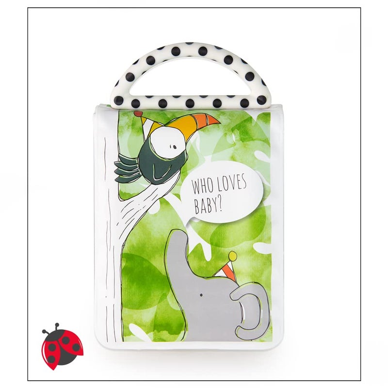 Sassy Developmental Look Book Photo Album, High Contrast Colors and Patterns, Drool Resistant Pages Hold Photos, 0+ Months - Image 2