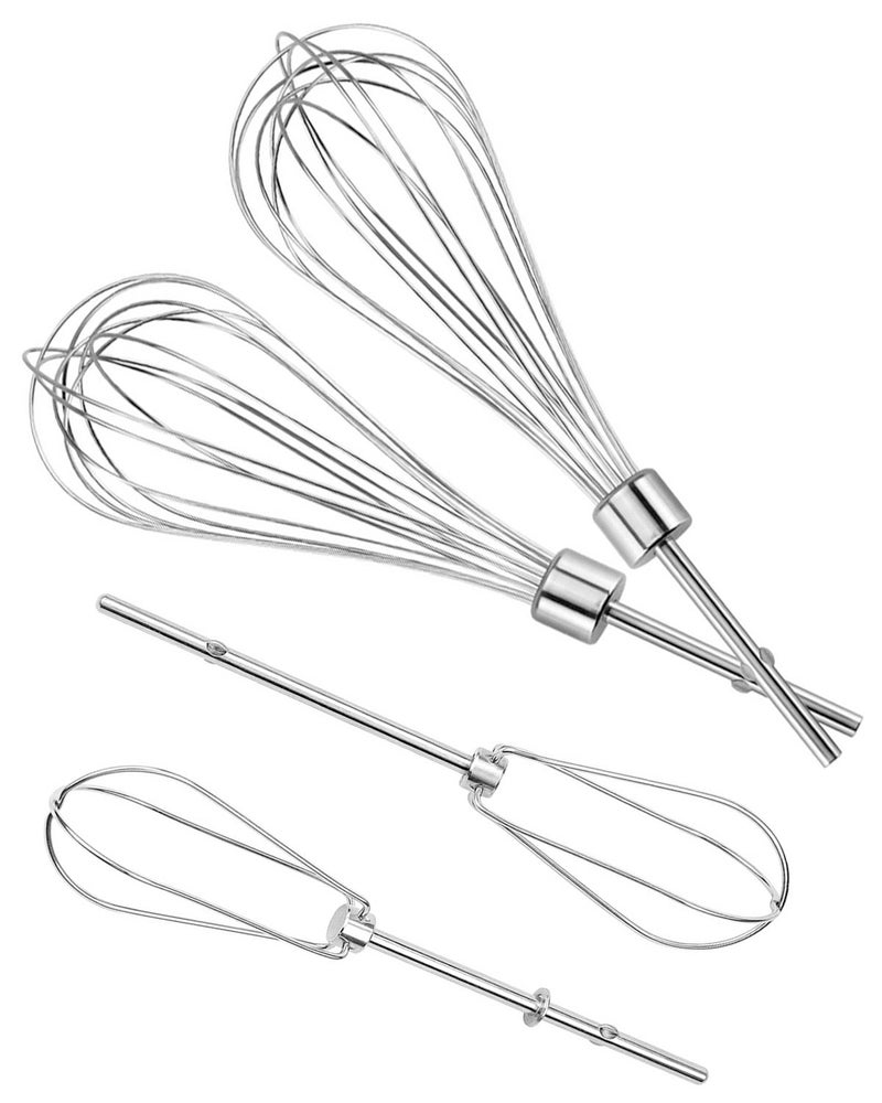 Fetechmate خلاط يدوي W10490648 مع مضارب توربو KHM2B (عبوة 2) وملحق خفاقة KHMPW من الفولاذ المقاوم للصدأ (عبوة 2) مناسب لخلاط المطبخ من سلسلة KHM من Fetechmate - Image 1