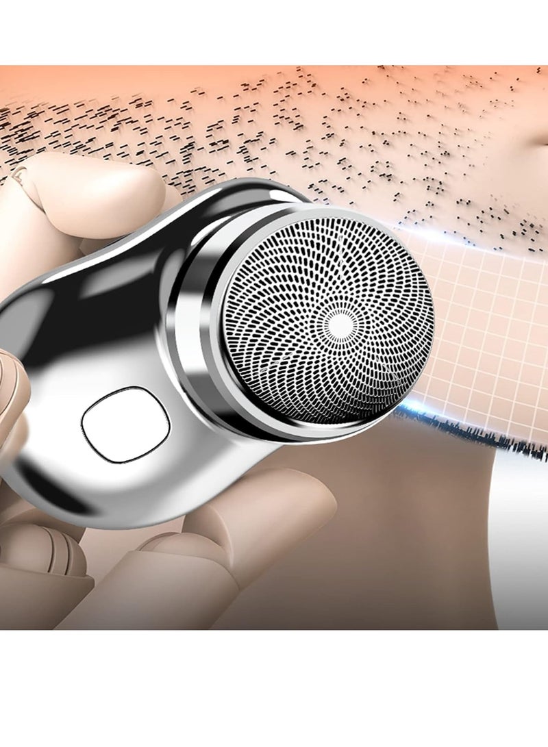 Electric Razor for Men, Newest Mini-Shave Portable Electric Shaver, Pocket Size Portable Shaver Wet and Dry Mens Razor, USB Shaver Charging Easy One-Button Use Suitable for Home,Car,Travel - Image 5