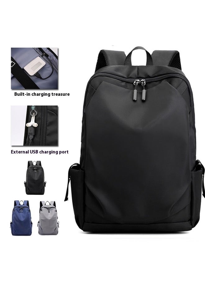 yongsheng Multipurpose Backpack Black, Casual Bag for Men Fashionable Outdoor Bag Popular Travel Bag Casual Large Capacity  - Image 5