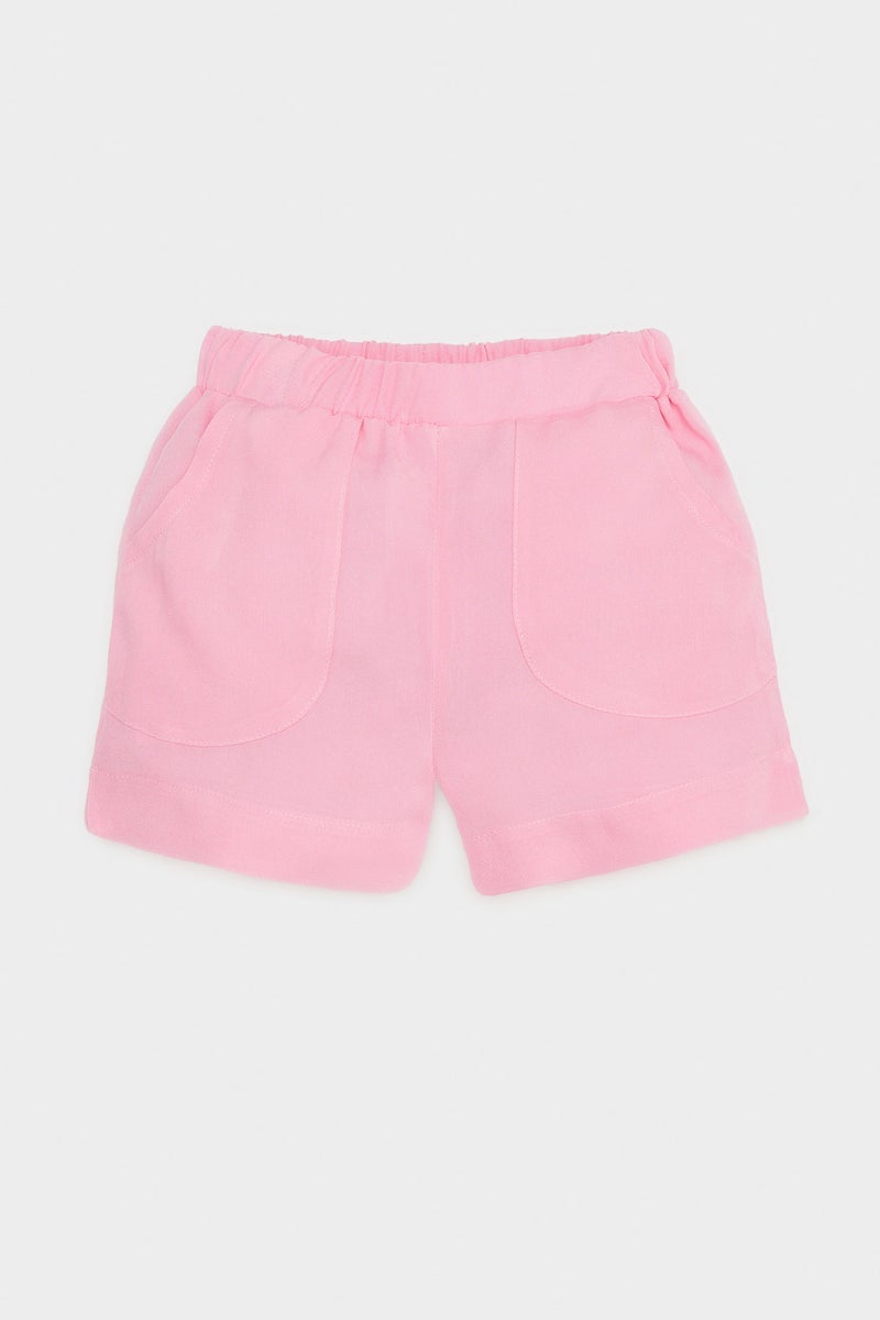 DeFacto Baby Girl Regular Fit Elastic Band Shorts - Image 1