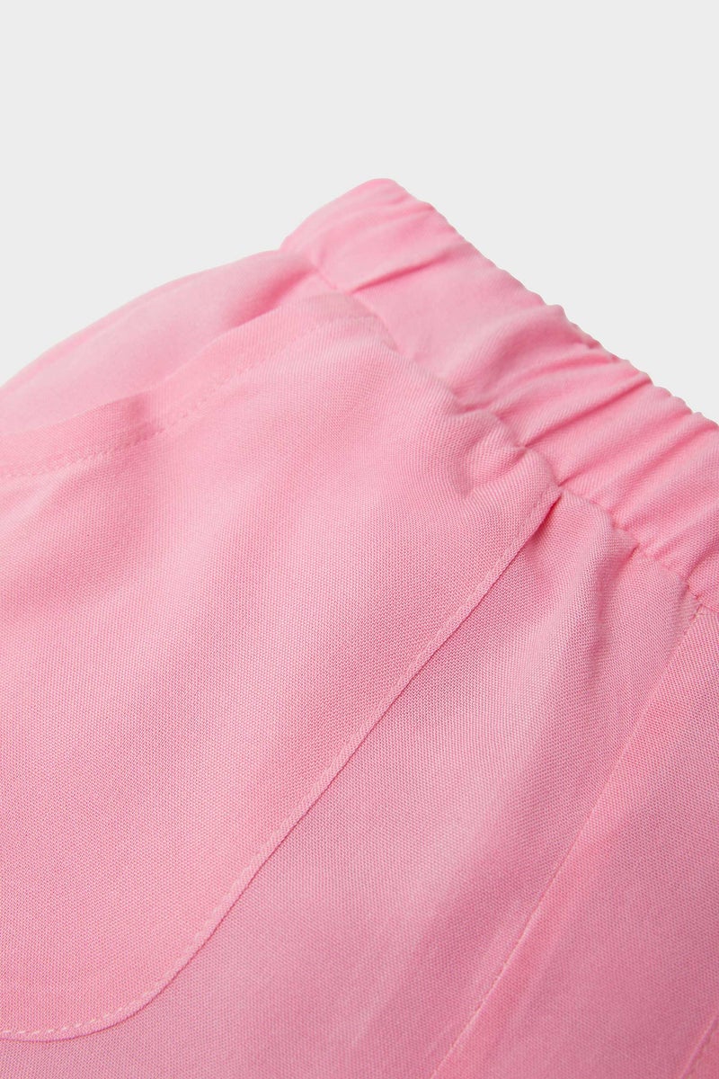 DeFacto Pink BabyGirl Baby Girl Regular Fit Elastic Band Shorts Casual - Image 2