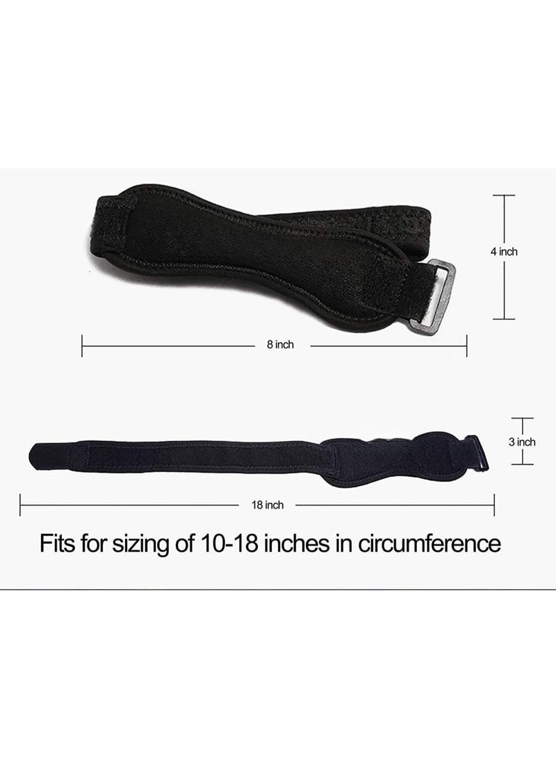 دعامة ركبة بحزام رضفة – قطعتين – قابلة للتعديل وسهلة الاستخدام – مثالية لتخفيف ألم الركبة والرياضة - Image 2