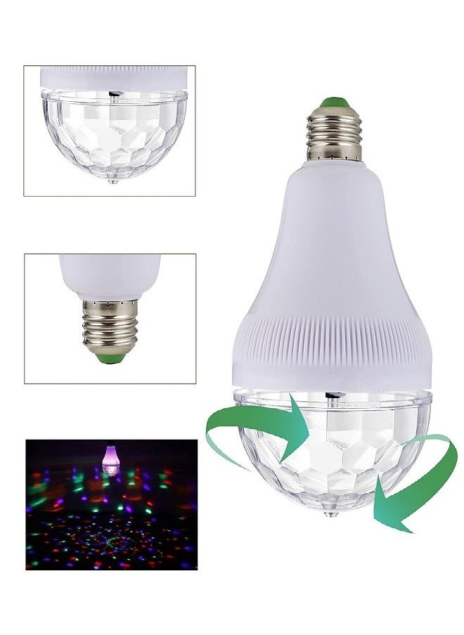 Generic - Disco Light Bulb Rotating LED Party Strobe for Parties 6W RGB Multi Crystal Ball Decor Birthday - Image 1