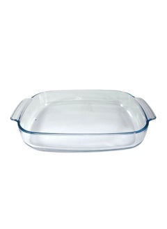 Homemaker Curve Rectangular Deep Glass Baking Dish, 3.7 Lt Capacity, 38X25.5 Cm Diameter, 6.4 Cm Height - Clear  - Image 1