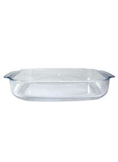 Homemaker Curve Rectangular Deep Glass Baking Dish, 3.7 Lt Capacity, 38X25.5 Cm Diameter, 6.4 Cm Height - Clear  - Image 2