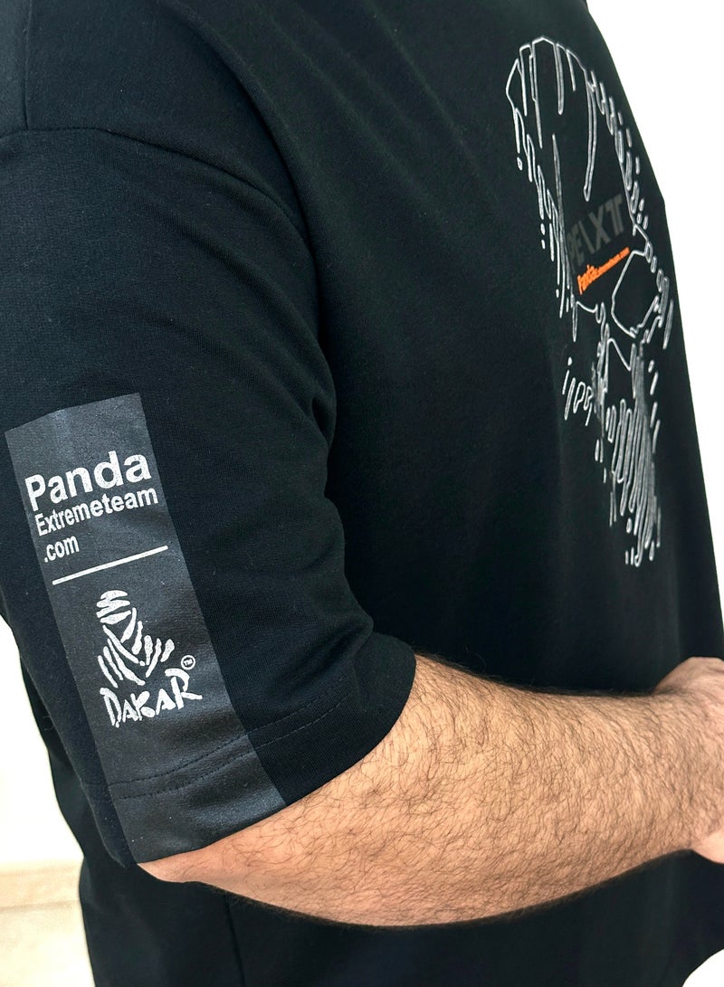panda extreme team cotton drop shoulder t shirt over size big size  - Image 2
