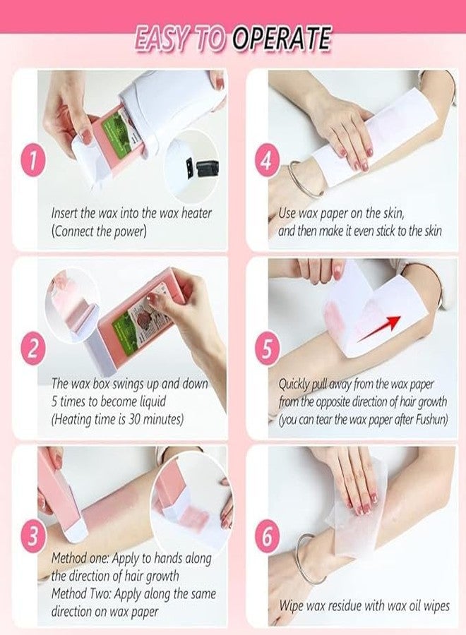 LOVHIDE Roll-On Wax Heater with White Chocolate Liposoluble Wax Cartridge (100g) - Hair Removal Kit for Women & Men - Suitable for All Skin Types - Image 5