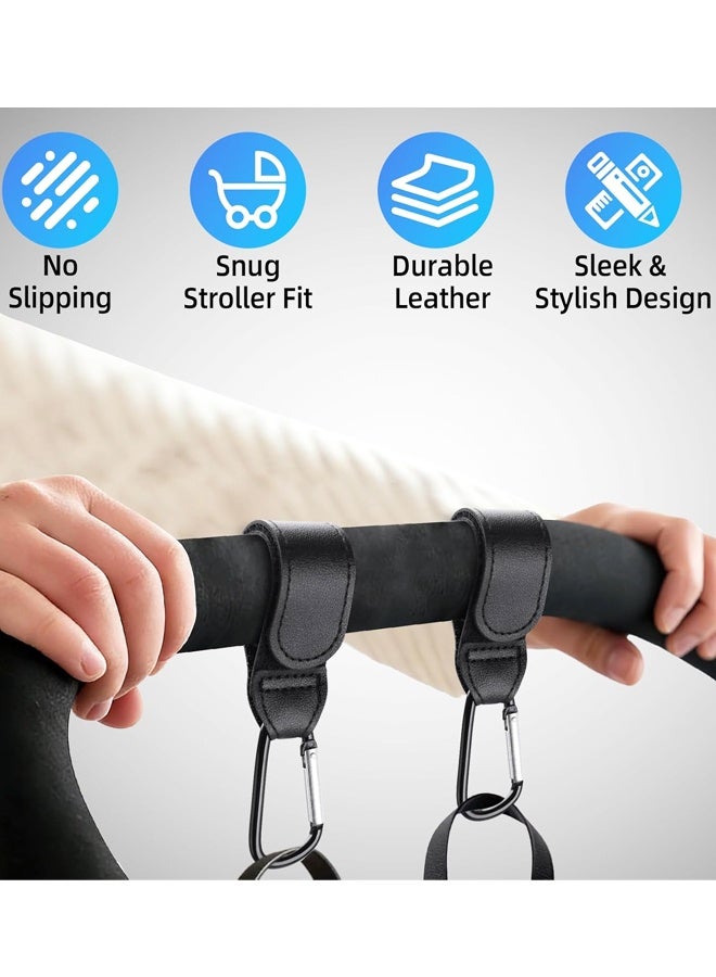 4 Pcs Non-Slip Stroller Hooks, Adjustable Multifunctional Clips, Universal for Strollers, Bikes & Wheelchairs - Image 4