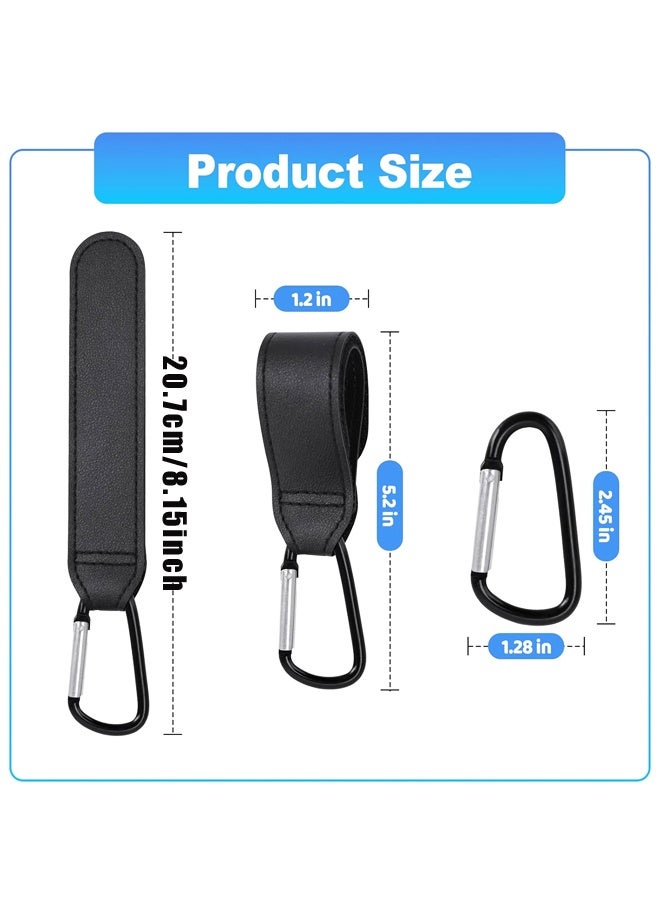 4 Pcs Non-Slip Stroller Hooks, Adjustable Multifunctional Clips, Universal for Strollers, Bikes & Wheelchairs - Image 2