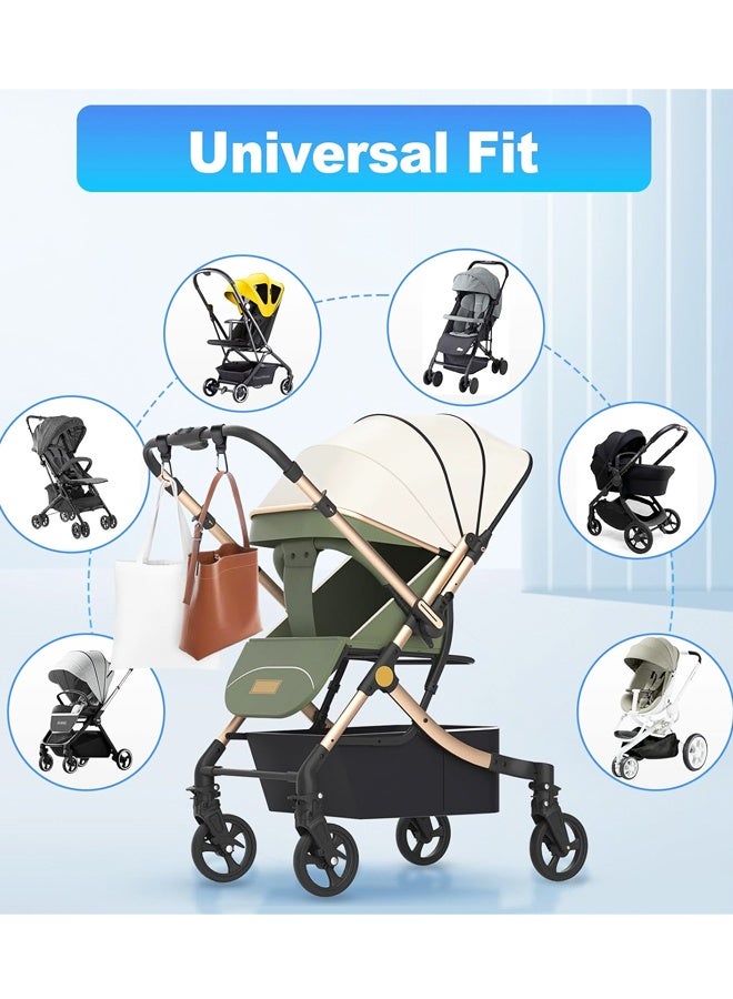 4 Pcs Non-Slip Stroller Hooks, Adjustable Multifunctional Clips, Universal for Strollers, Bikes & Wheelchairs - Image 3