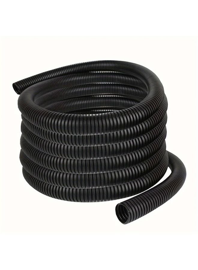 3 8 بوصة غطاء أنبوبي بلاستيكي أسود حلزوني واقي لأنابيب الأسلاك - Image 1