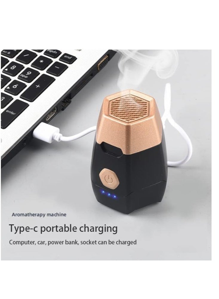 aroma diffuser, electronic incense burner, portable smart aroma diffuser, car mini aroma diffuser, safe and intimate (black) - Image 3