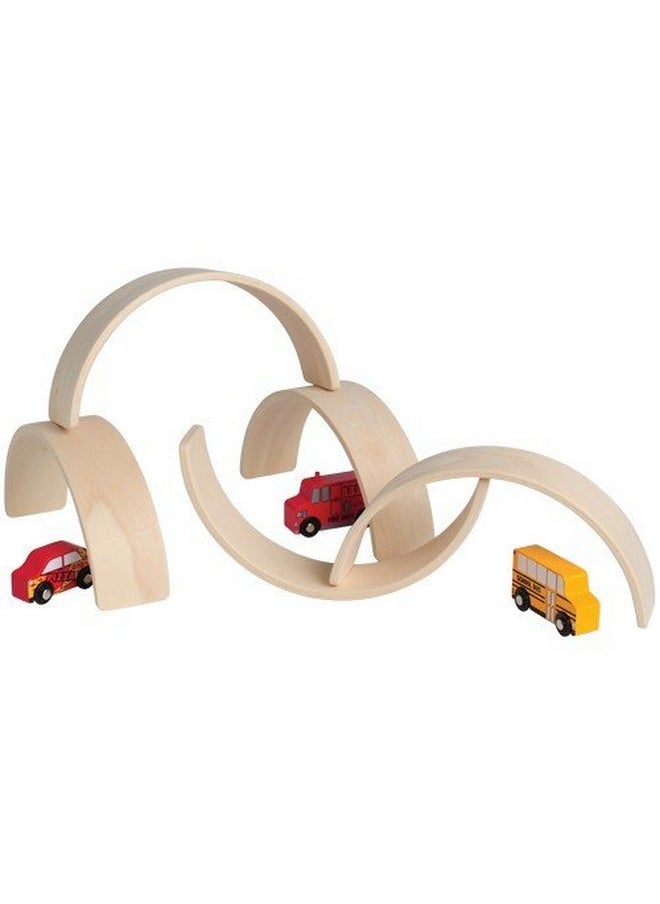 Constructive Playthings Constructive Playthings Set of Five 10 3/4" L. x 2 1/2" W. x 5" H. Unit Block Arches  - Image 2