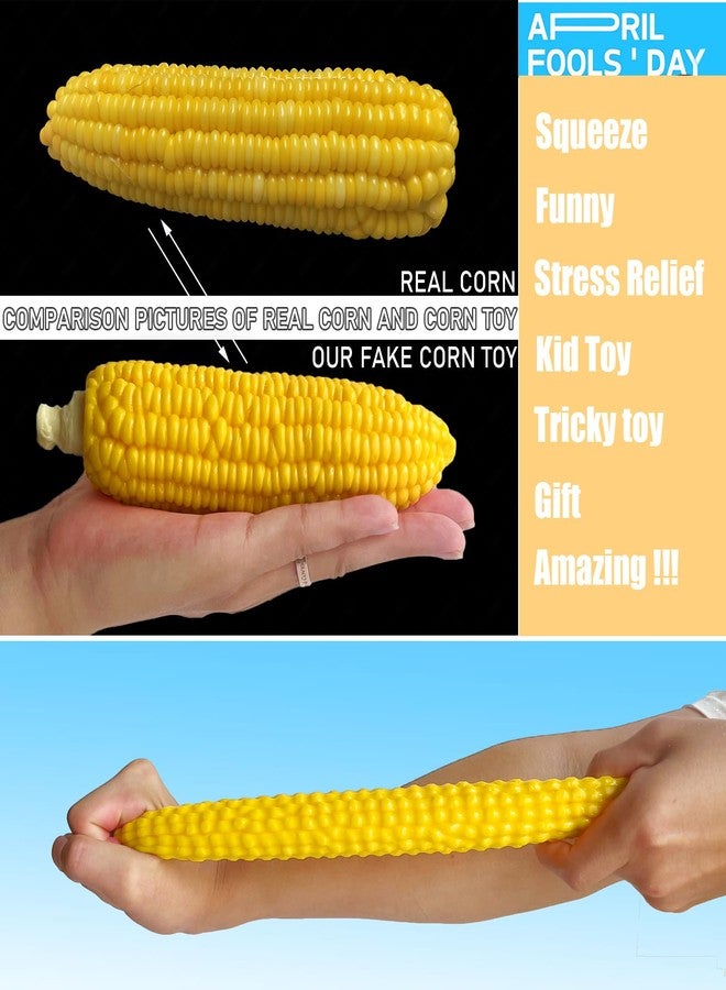 funnysquee Corn Squishies Stress Relief Novelty Toy Soft Scented Simulation Corns Squeeze Toys Cute Birthday Gift for Kids (Corn) - Image 4