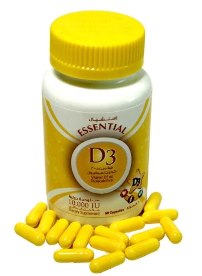 ESSENTIAL D3 10000 IU 60 CAPSULES