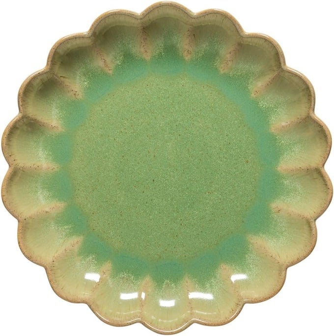 CERAMIC STONEWARE 9 SALAD DESSERT PLATE MARRAKESH COLLECTION EUCALYPTUS MICROWAVE DISHWASHER SAFE DINNERWARE FOOD SAFE GLAZING RESTAURANT QUALITY DINNERWARE