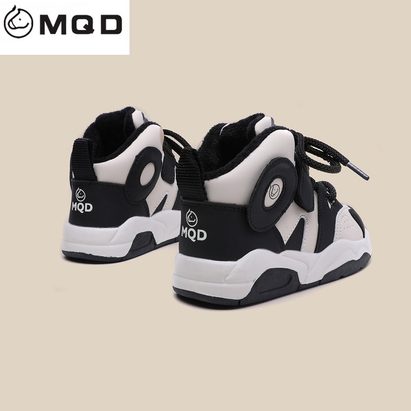 Mqd Children'S Shoes Girls' Cotton Shoes 2025 Winter New Boys' Fleece-Lined Warm Casual Shoes Thick-Soled Kids' Sneakers - Image 4
