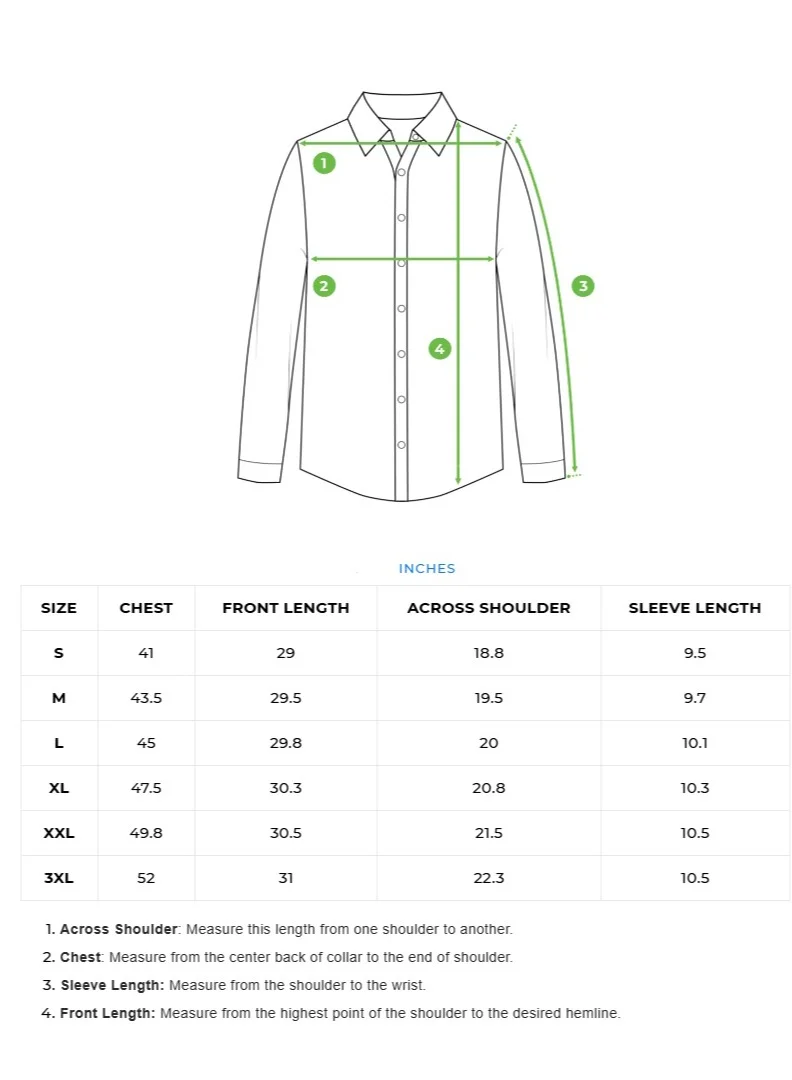 THE BEAR HOUSE Men's Cotton Shirt | Casual & Formal Long Sleeve Slim Fit | Classic Button-Down, Office & Everyday Wear, Comfortable & Breathable Fabric