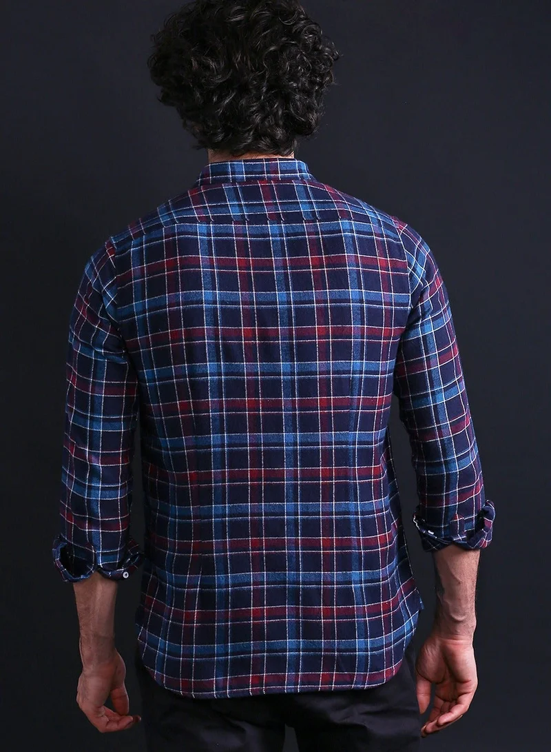 THE BEAR HOUSE Men's Cotton Shirt | Casual & Formal Long Sleeve Slim Fit | Classic Button-Down, Office & Everyday Wear, Comfortable & Breathable Fabric