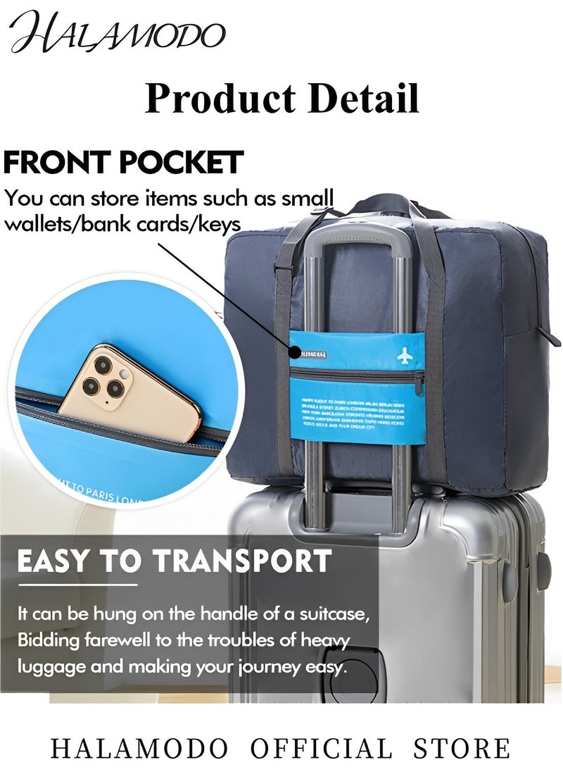 Travel Duffel Bag Foldable Sports Gym Tote Water Resistant Carry on Luggage Bag Weekender Overnight Bag Large Capacity Carry On Duffel Bag