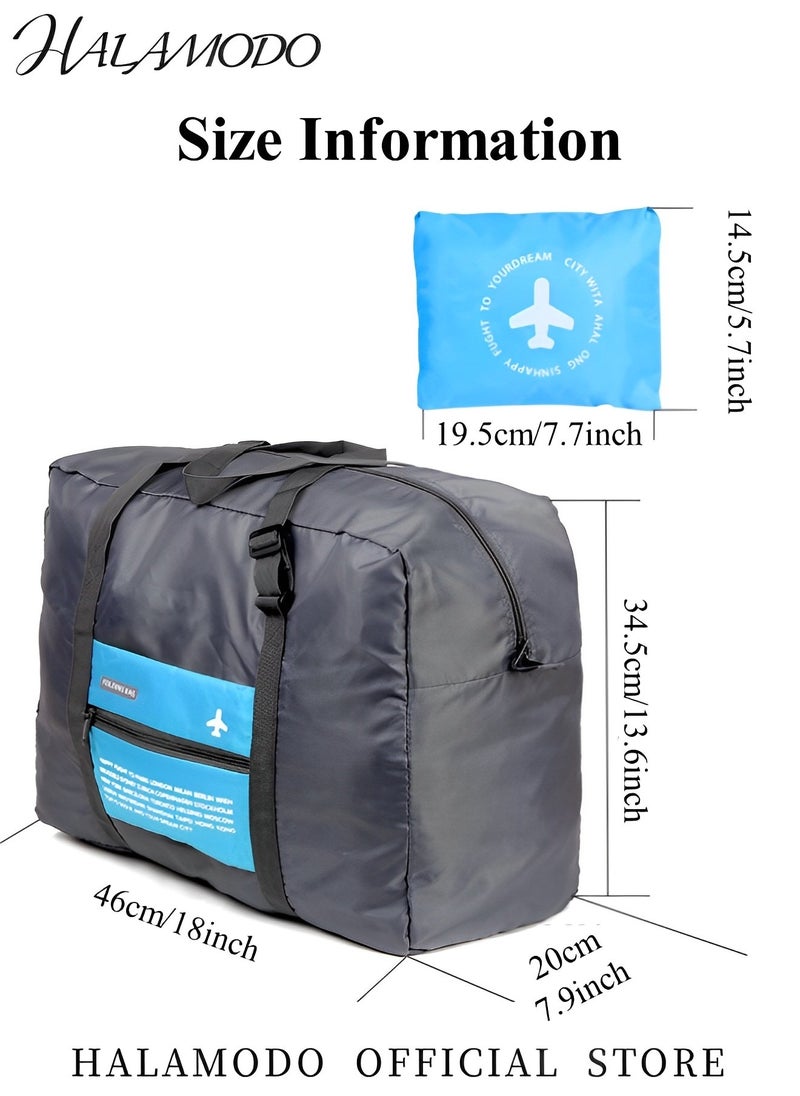 Travel Duffel Bag Foldable Sports Gym Tote Water Resistant Carry on Luggage Bag Weekender Overnight Bag Large Capacity Carry On Duffel Bag