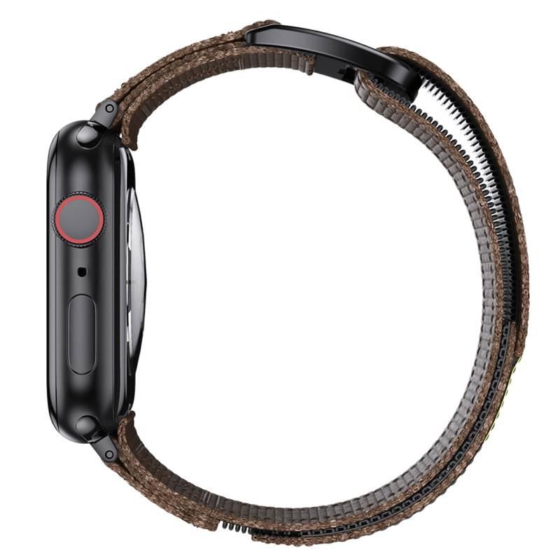 سوار ساعة ذكية باللون أزرق قابل للتعديل سوار نايلون حلقي متوافق مع Apple Watch 38/40/41/42/44/45/49mm بملاءمة قابلة للتعديل وحزام بديل - Image 4