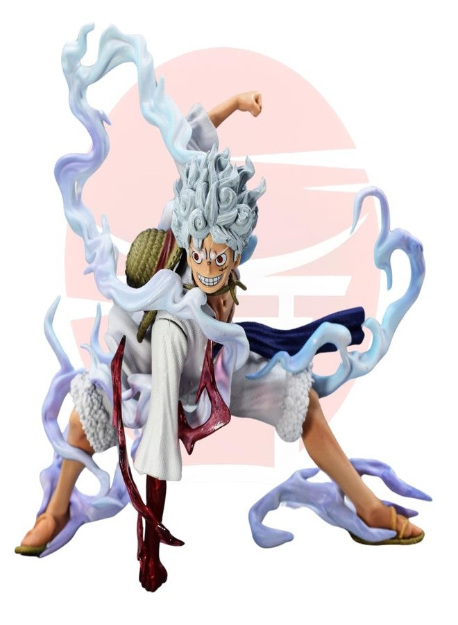 Realmkart Gear 5 Action Figure Sun God Nika Anime Action Figures Onepiece Action Figures 18CM Thunder Lightning Anime Action Figure One Piece for Anime Gift,Office Table,Study Table - Image 2