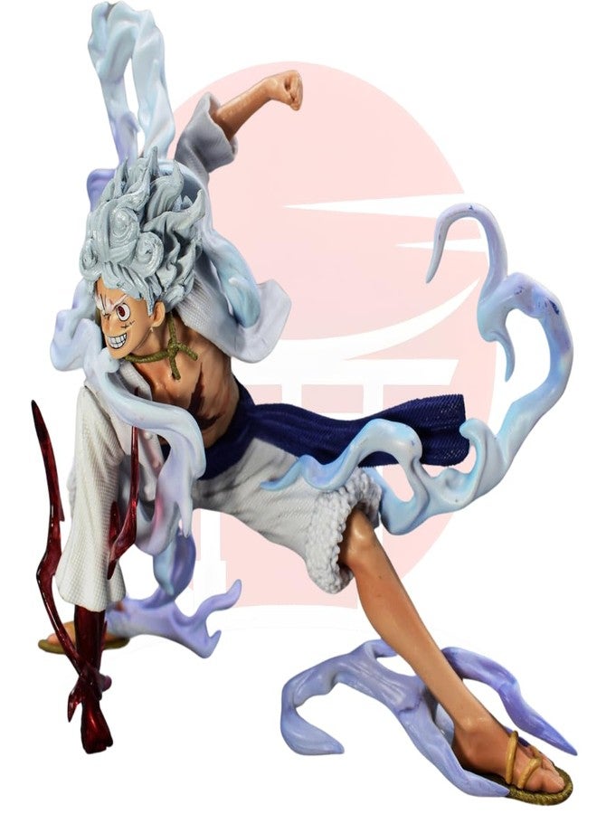 Realmkart Gear 5 Action Figure Sun God Nika Anime Action Figures Onepiece Action Figures 18CM Thunder Lightning Anime Action Figure One Piece for Anime Gift,Office Table,Study Table - Image 5