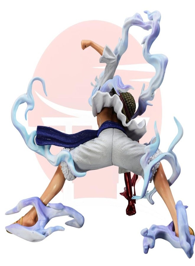Realmkart Gear 5 Action Figure Sun God Nika Anime Action Figures Onepiece Action Figures 18CM Thunder Lightning Anime Action Figure One Piece for Anime Gift,Office Table,Study Table - Image 3