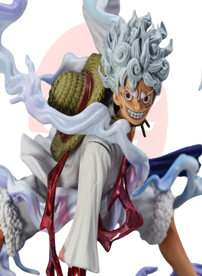 Realmkart Gear 5 Action Figure Sun God Nika Anime Action Figures Onepiece Action Figures 18CM Thunder Lightning Anime Action Figure One Piece for Anime Gift,Office Table,Study Table - Image 4