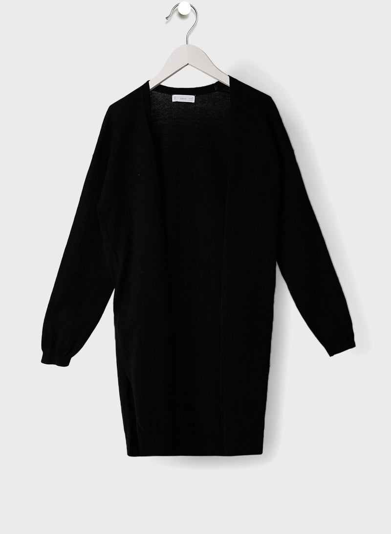 MANGO Kids Longline Cardigan  - Image 1