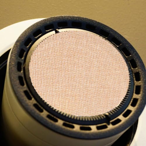 HOMSFOU 2pcs 7 Inch Lampshade Diffuser: Fabric Lamp Shade Replacement Cover for Ceiling Fan & Spotlights - Cloth Lamp Shade Light Softener for Home Lighting (Light Brown) - Image 2