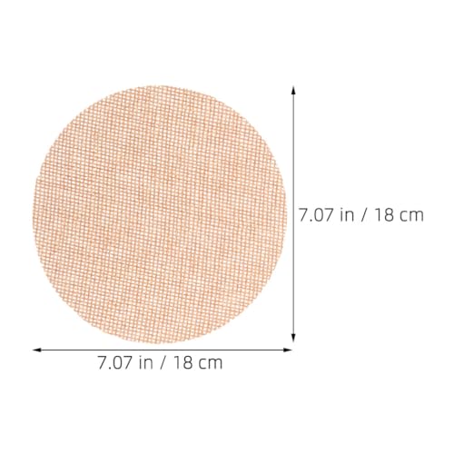HOMSFOU 2pcs 7 Inch Lampshade Diffuser: Fabric Lamp Shade Replacement Cover for Ceiling Fan & Spotlights - Cloth Lamp Shade Light Softener for Home Lighting (Light Brown) - Image 3