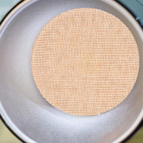 HOMSFOU 2pcs 7 Inch Lampshade Diffuser: Fabric Lamp Shade Replacement Cover for Ceiling Fan & Spotlights - Cloth Lamp Shade Light Softener for Home Lighting (Light Brown) - Image 5