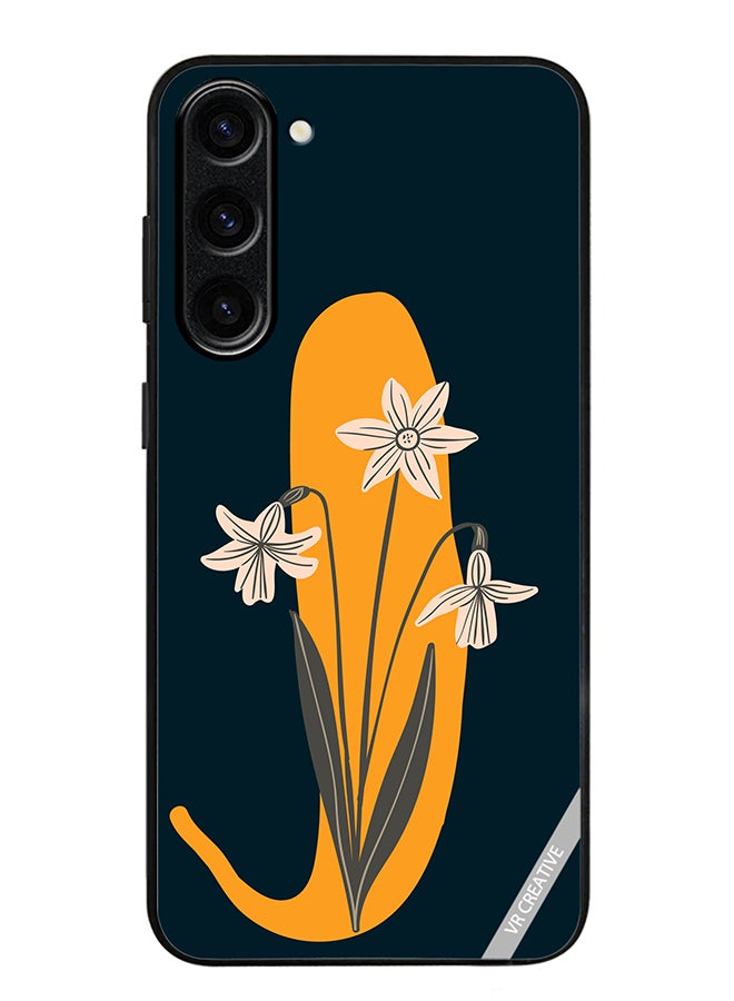 VR CREATIVE Protective Case Cover For Samsung Galaxy S24 Alphabet J Design Multicolour - Image 1