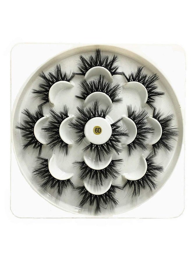 DAODER False Eyelashes Fluffy Faux Mink Lashes 3D Wispy Lashes 7 Pairs Pack Dramatic Long Thick Volume Fake Eye Lash Multipack  - Image 1