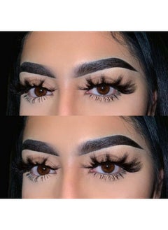 DAODER False Eyelashes Fluffy Faux Mink Lashes 3D Wispy Lashes 7 Pairs Pack Dramatic Long Thick Volume Fake Eye Lash Multipack  - Image 4