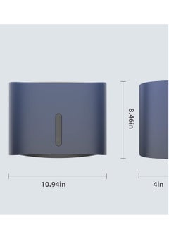 KASTWAVE Paper Towel Dispenser Wall Mount Paper Towel Holder Large Capacity C Fold Hand Towel Dispenser Bathroom Tissue Dispenser (Blue)  - Image 5