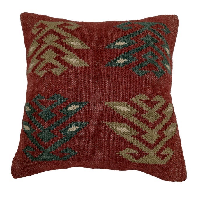 KILIM CUSHION COVER 70 JUTE 30 WOOL SQUARE HANDMADE PILLOW COVER HIGHLY DURABLE CUSHION CASE INDIAN PREMIUM QUALITY BOHO PILLOWS SHAMS FOR HOME DECOR 18X18 INCHES PATTERN 10