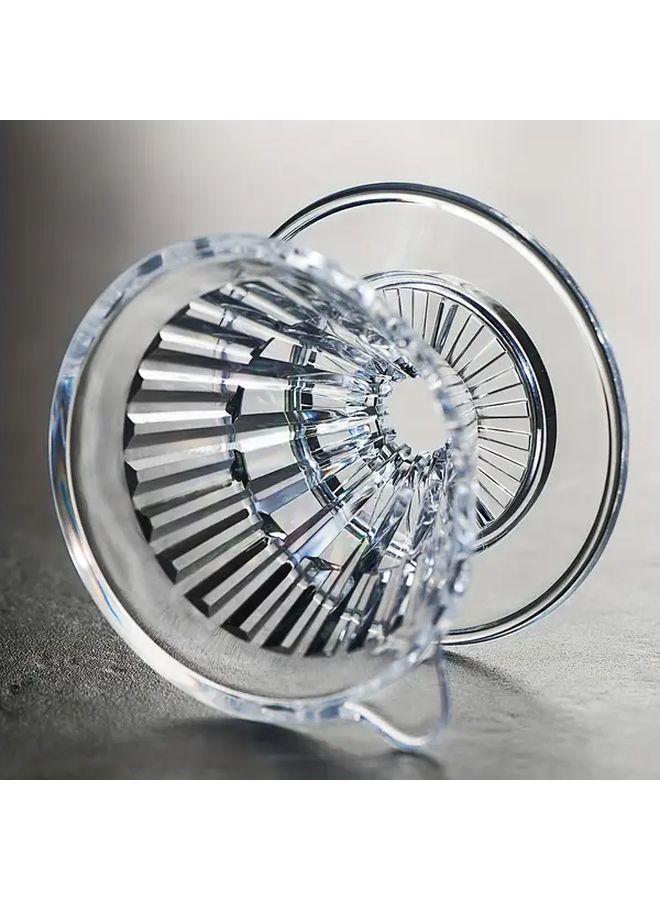 1pc Transparent Slow Drip Coffee Filter Cup Durable Plastic Pour Over Dripper For Home Office Travel - Image 5