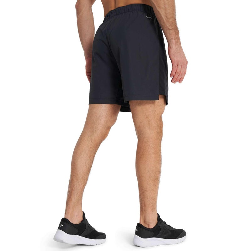 Demix Men's 2-Pack Running Shorts – Black Lightweight Breathable Sports Shorts with Moisture-Wicking Fabric & Reflective Details for Outdoor Training - Image 3