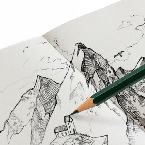Anupam Earth Sketche Drawing Book A6 | 100% Recycled Hardbound Cove Book | 140 GSM | Acid Free 65 Sheets / 128 Pages | Drawing Sketchbook for Artists and Students | for Dry Techniques - Image 5