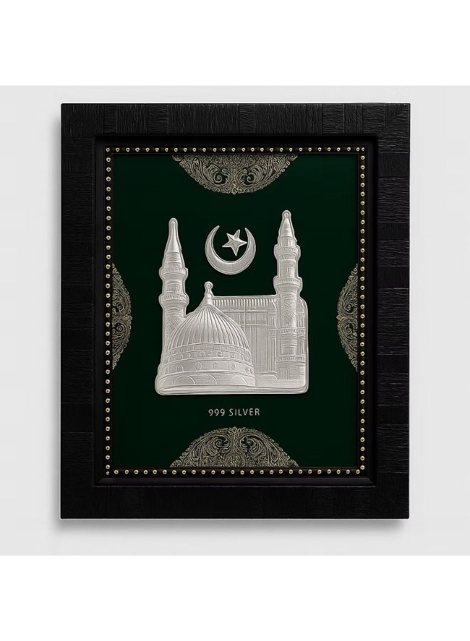 Sparkle & Shine Macca Madina Pure Silver 999 Frame (Size: 23CM X 18.5CM) - Image 1