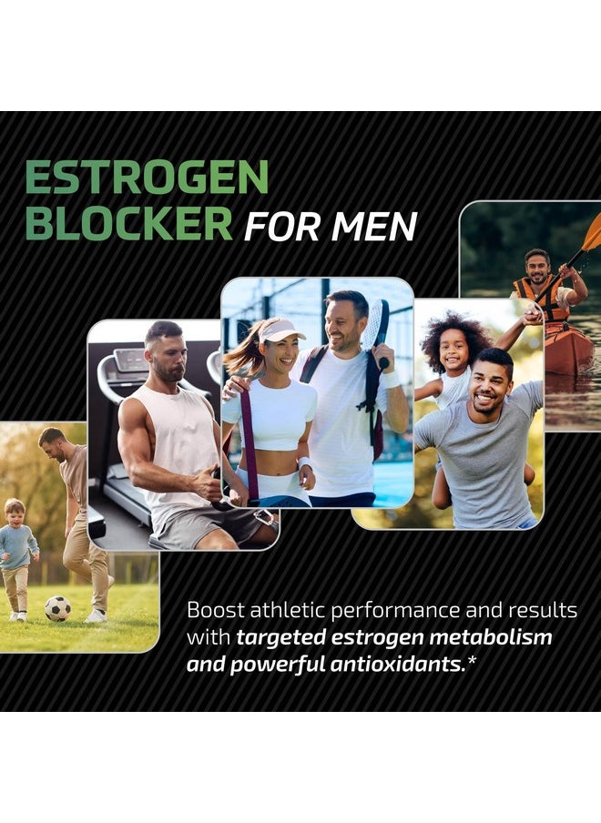 SMNutrition - DIM 300mg For Men, Estrogen Blocker & Aromatase Inhibitor | Men’s Hormone Balance & Fitness Booster Supplement with Diindolylmethane Plus CDG & Sulforaphane for Mens Health | Gluten-Free | 60 Capsules - Image 1