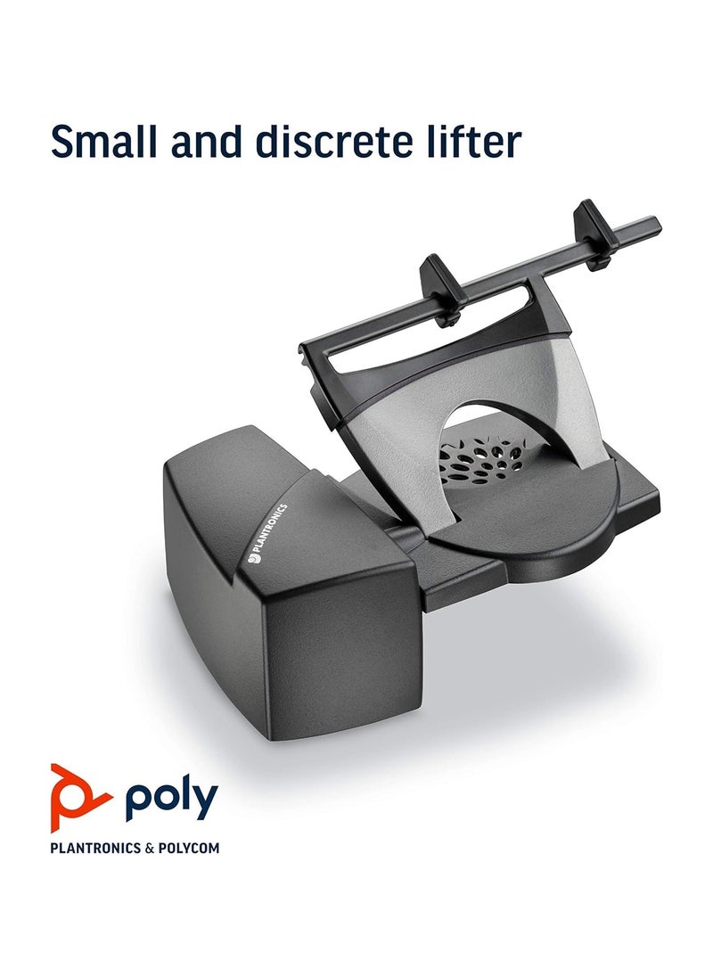 Poly - CS540A Wireless Headset with Handset Lifter - Noise-Cancelling, Up to 7 Hours Talk Time, 118 dB SPL, Convertible Design (Over-the-Ear, Over-the-Head, Behind-the-Head), SoundGuard Acoustic Protection, Compatible with Windows 11/10 & macOS, Includes AC Power Adapter, Headband, and Telephone Interface Cable, Black |  8R706AA - Image 1
