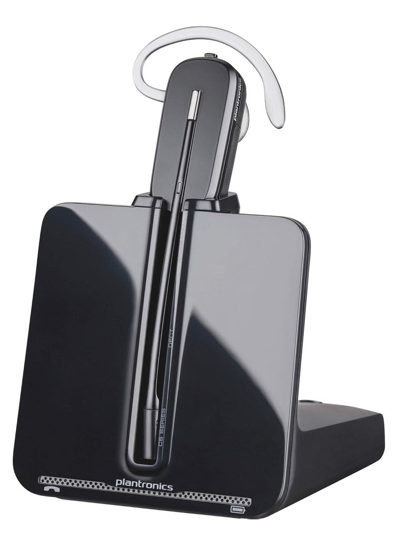 Poly - CS540A Wireless Headset with Handset Lifter - Noise-Cancelling, Up to 7 Hours Talk Time, 118 dB SPL, Convertible Design (Over-the-Ear, Over-the-Head, Behind-the-Head), SoundGuard Acoustic Protection, Compatible with Windows 11/10 & macOS, Includes AC Power Adapter, Headband, and Telephone Interface Cable, Black |  8R706AA - Image 1