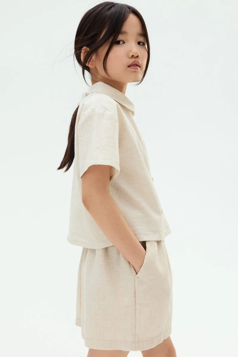 H&M Linen-blend blouse