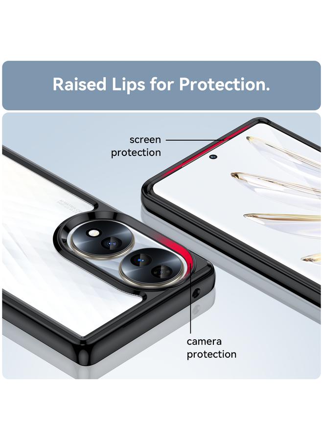 S-TOP Case For Honor 70 5G Colorful Series Acrylic + TPU Phone Case - Image 5